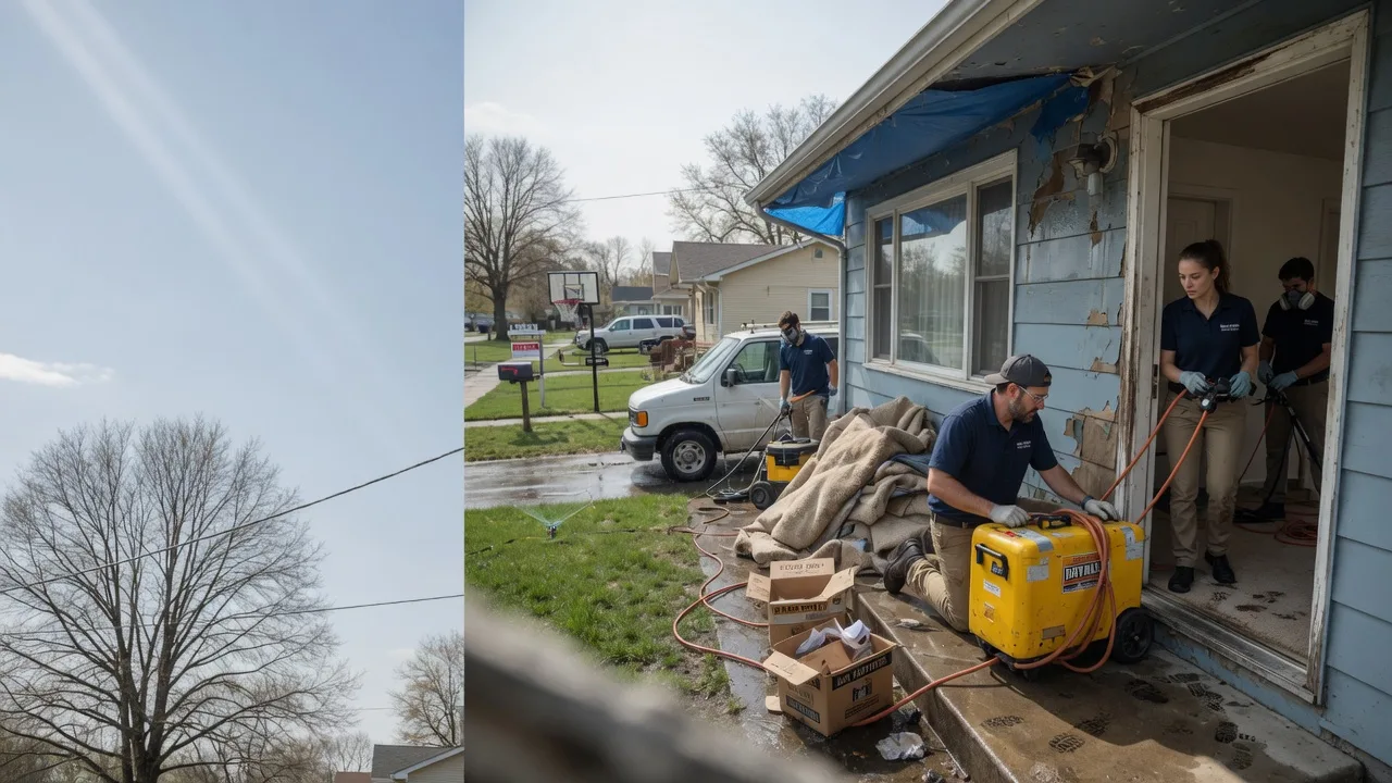 Basement Flood Cleanup in Mccordsville, IN near me
